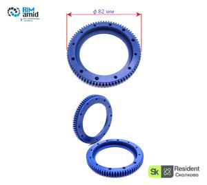 Колесо зубчатое ф 82 мм