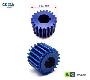 Шестерня ф 69 мм, m 3