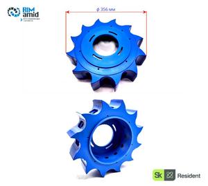 Звездочка ф 356 мм