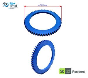 Венец зубчатый ф303 мм, m5